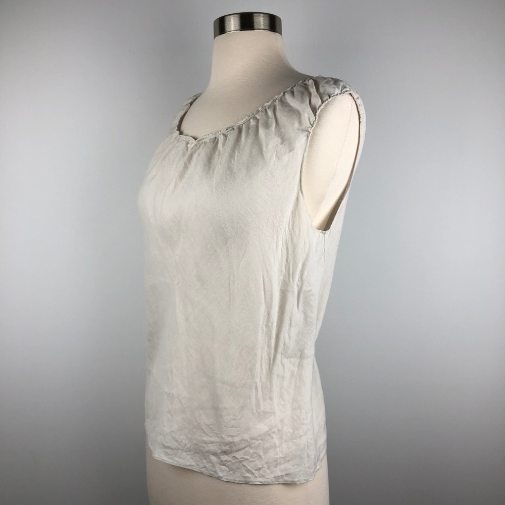 Max Studio Basic Linen Tank Medium - Picture 2 of 7